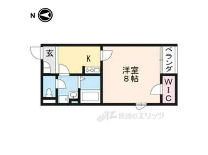 レオネクスト円明寺丘(1K/1階)の間取り写真