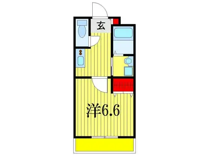 ガレット幕張本郷(1K/2階)の間取り写真