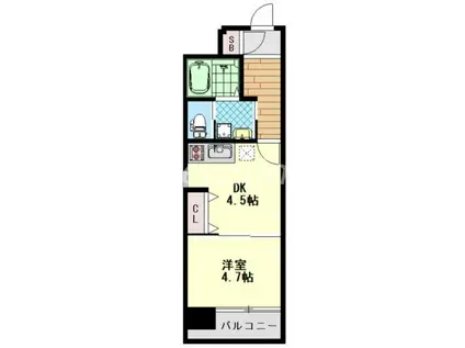 ネクストステージ関目(1DK/4階)の間取り写真