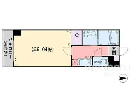 ヴァンヴェールNA(1K/1階)の間取り写真