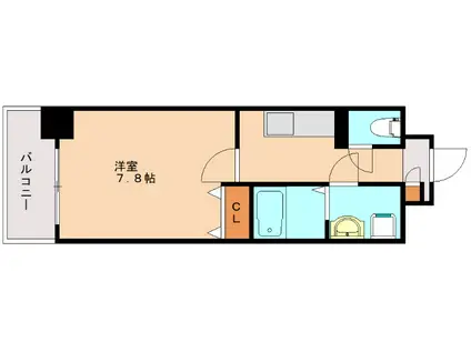 グランシャリオルーチェ(1K/4階)の間取り写真