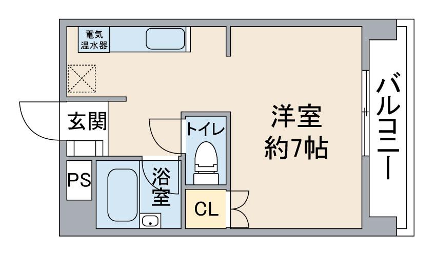 西部観光ビル(1K/4階)の間取り写真
