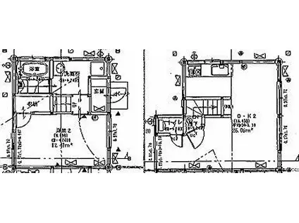 大塔アパート(1LDK/1階)の間取り写真