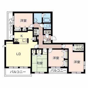 シャーメゾンBE ONE(4LDK/3階)の間取り写真