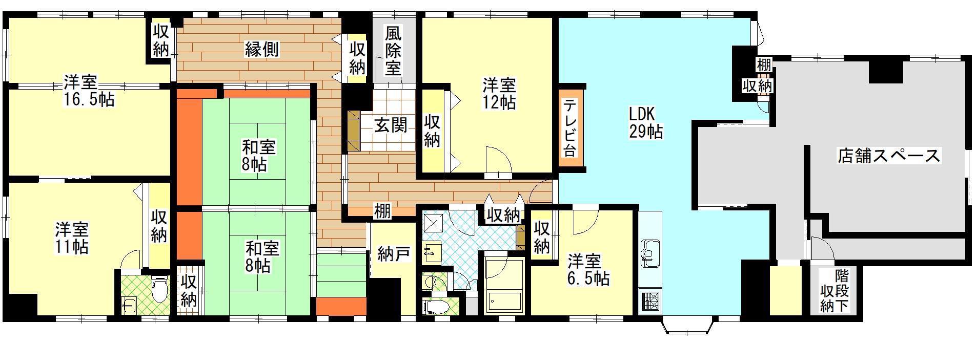 相場ビルサンハイム(6LDK/1階)の間取り写真