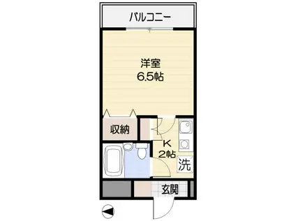 カームステージ鷺宮(1K/3階)の間取り写真