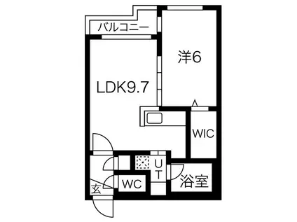 リーコン44 (1LDK/4階)の間取り写真