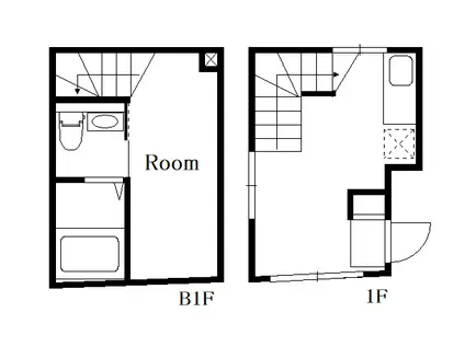 東京メトロ東西線 門前仲町駅 徒歩4分 3階建 築6年(1K/1階)の間取り写真