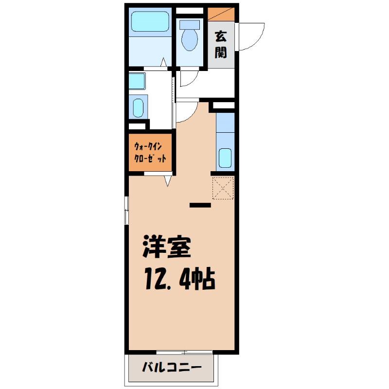 D-ROOM本町(ワンルーム/3階)の間取り写真