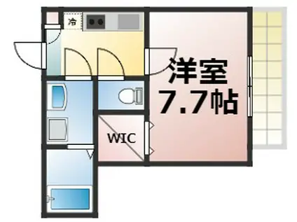 メゾンアオハレ(1K/3階)の間取り写真