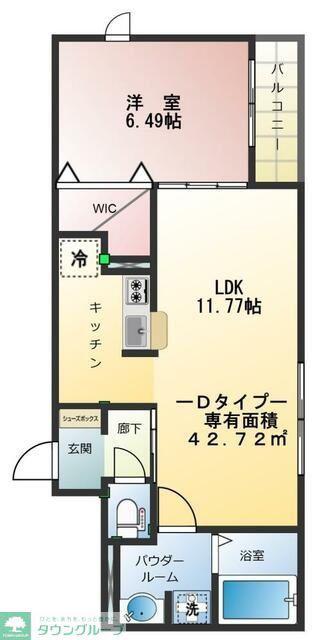 エフフォレスト(1LDK/2階)の間取り写真