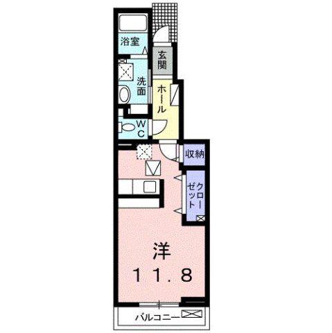 セイバリー(ワンルーム/1階)の間取り写真