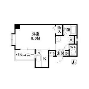 サンセイハイツ桜山(1K/3階)の間取り写真