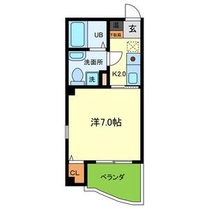 ガーディアンパレス針中野(1K/3階)の間取り写真