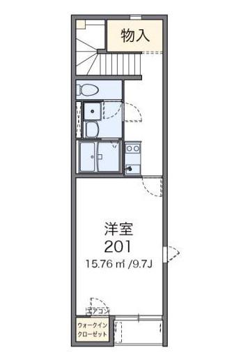 レオネクストドリーム瀬戸内II(1K/2階)の間取り写真