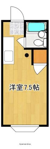 メゾンパル(ワンルーム/1階)の間取り写真