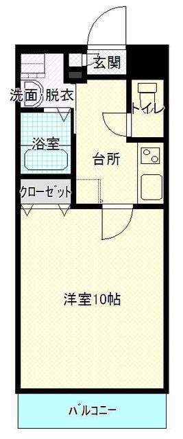 メゾンフォンテーヌA(1K/2階)の間取り写真