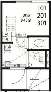 QUQURITOKYOSHINJUKU(ワンルーム/B1階)の間取り写真