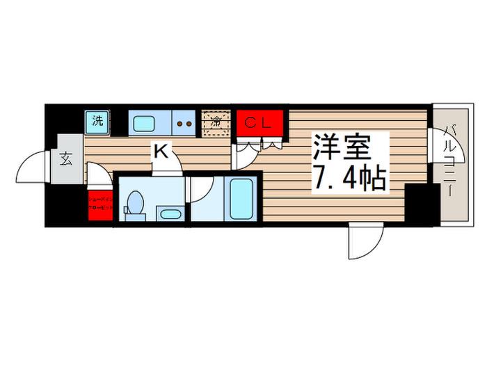 HY´S亀戸(1K/11階)の間取り写真