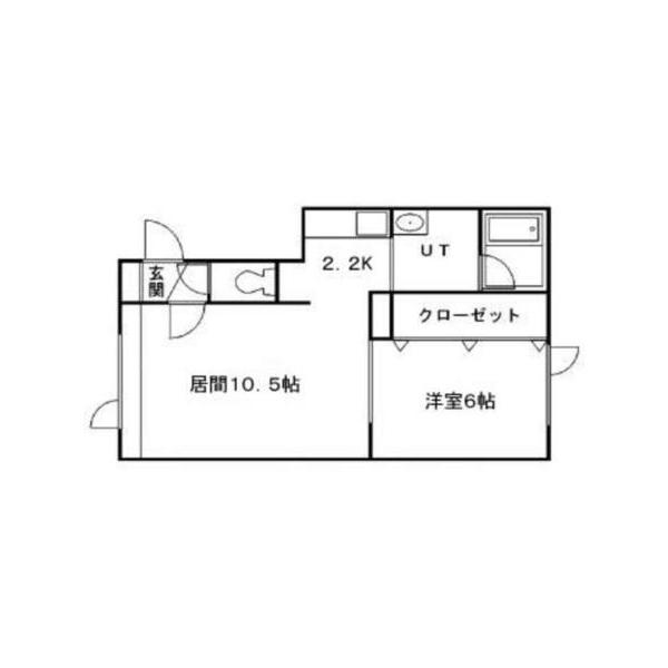 サンクレスト(1LDK/1階)の間取り写真