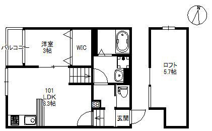 NEXUS RESIDENTIAL SQUAREネクサスレジデンシャ(1LDK/1階)の間取り写真