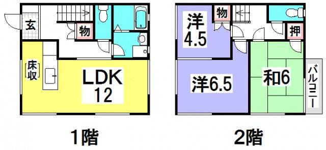 パークヒル井口D棟(3LDK/1階)の間取り写真