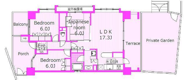 サンクタス菊名パンタシア(3LDK/3階)の間取り写真