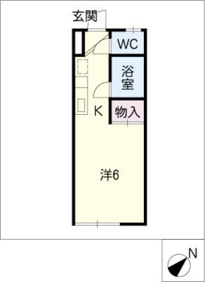 ファミールタカシ(ワンルーム/1階)の間取り写真