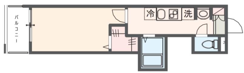 MELDIA京成大和田II(1K/3階)の間取り写真