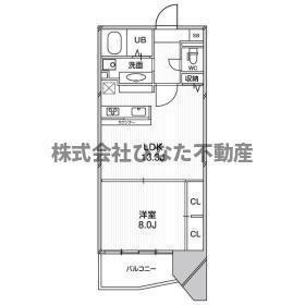 ルクレ阿波座レジデンス(1LDK/10階)の間取り写真