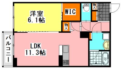LE LIEN(1LDK/1階)の間取り写真