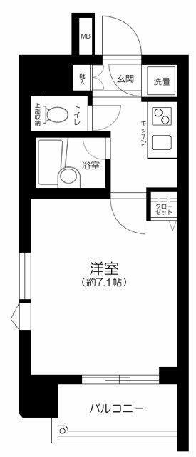 パレステュディオ小石川後楽園(1K/5階)の間取り写真
