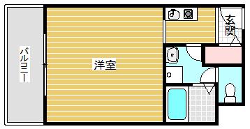 アイピーエスエックスイースト(ワンルーム/9階)の間取り写真