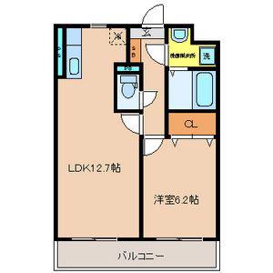 モアクルーズ(1LDK/4階)の間取り写真