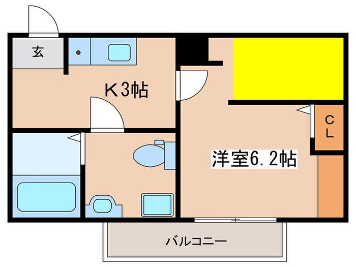 ビラ510 NO.7(1K/1階)の間取り写真