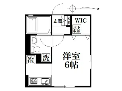 レトア・ジュン(1K/1階)の間取り写真