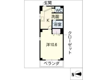 第2ステュディオ大曽根(1K/3階)の間取り写真