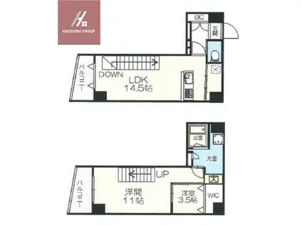 プレミアム長瀬駅前(1LDK/8階)の間取り写真