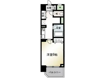 マセドワーヌ朝霞台(1K/2階)の間取り写真