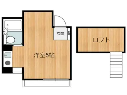 コスタ・デル・ソル(1K/2階)の間取り写真