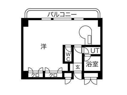 ネオ壱番館(ワンルーム/4階)の間取り写真