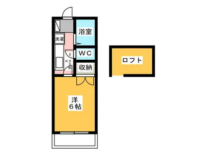 グレース アイ(1K/1階)の間取り写真