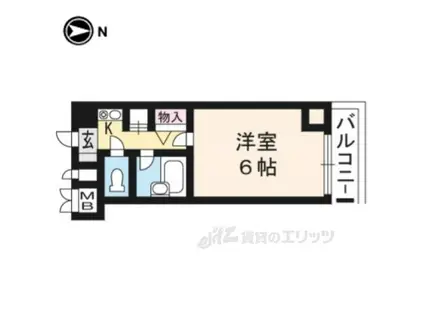 ZEST24(1K/5階)の間取り写真