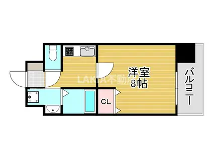 WOB京橋(1K/7階)の間取り写真