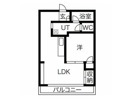 メゾンコーヤマ(1LDK/3階)の間取り写真