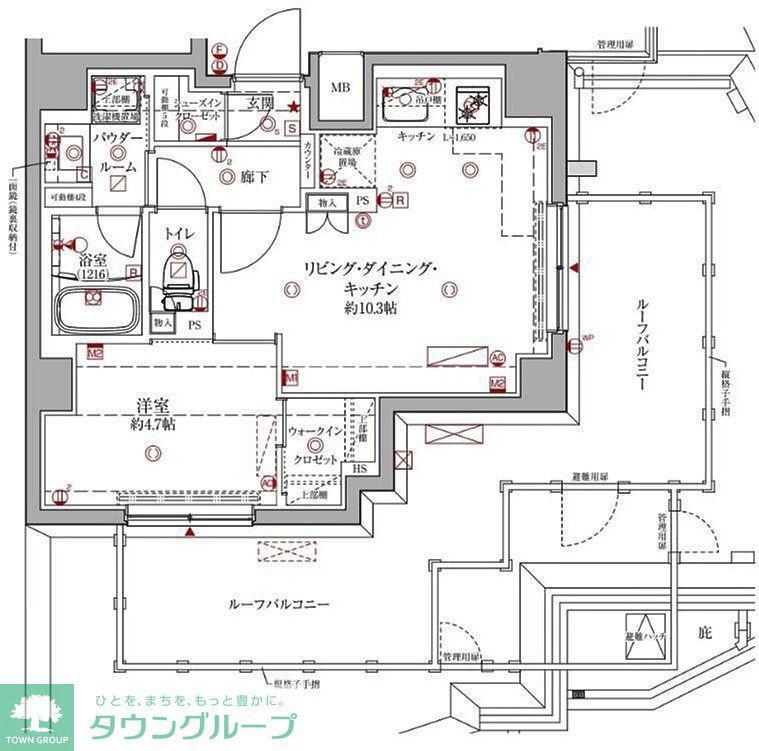 クレイシアIDZ練馬富士見台(1LDK/8階)の間取り写真