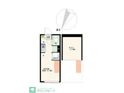 貫井3丁目NEOAVAND IOT(ワンルーム/2階)の間取り写真