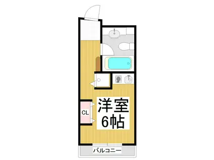 Tビル(ワンルーム/3階)の間取り写真