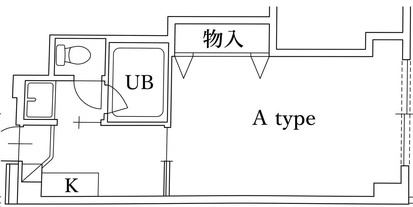 グランドソレイユ大町(1K/6階)の間取り写真