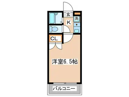 EAハイツ多摩センター(1K/1階)の間取り写真